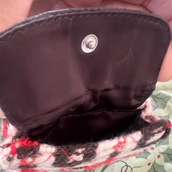 New* Vera Bradley Tweed Saddle Wallet Multi cards-Multicolor Geometric Pattern - Picture 5 of 9